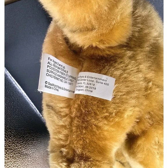 Sea World Parks/Busch Gardens Laying Tiger Plush 15 in Body;HD To Tail 24 in. - Picture 6 of 9